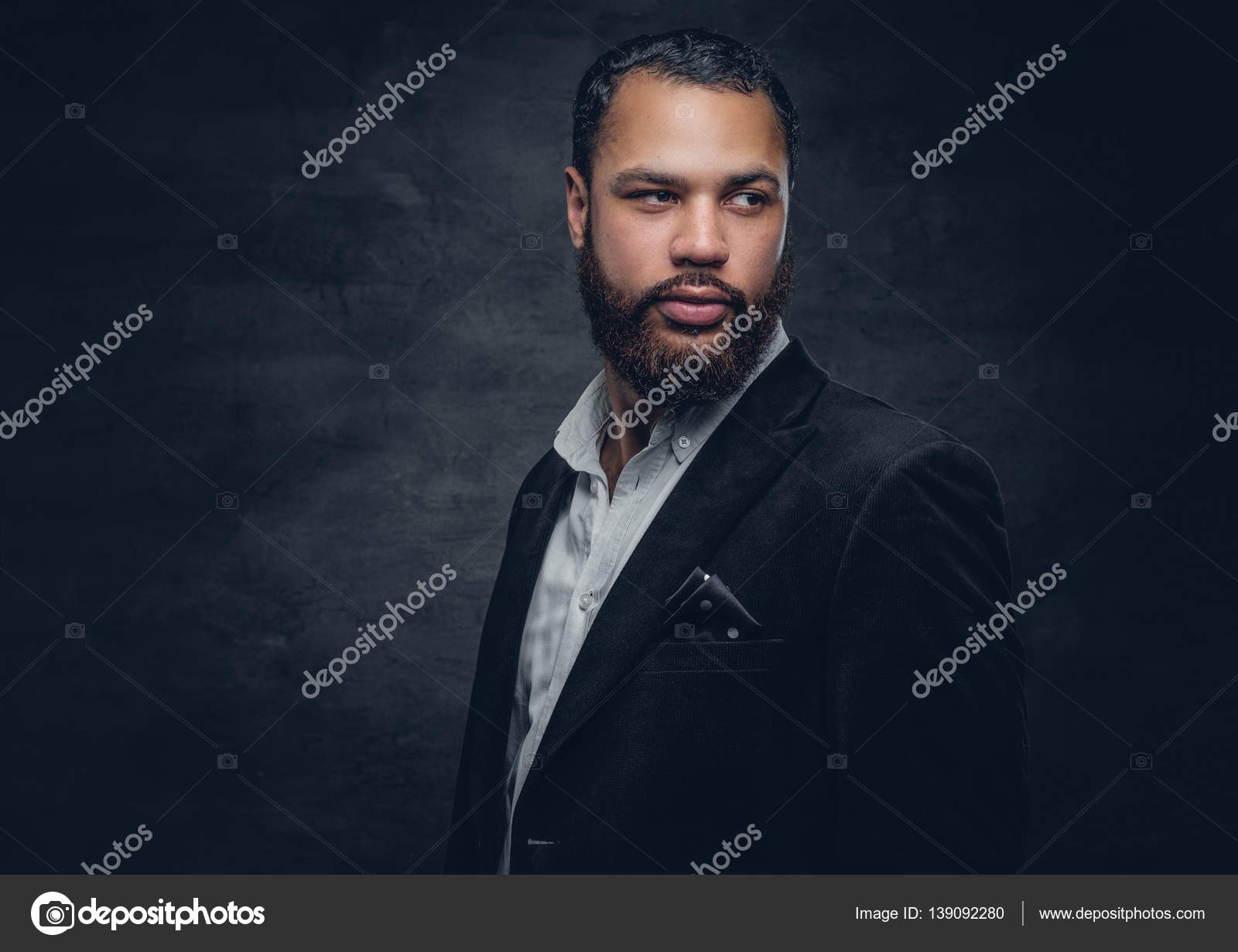 African man in black jacket Stock Photo by ©fxquadro 139092280