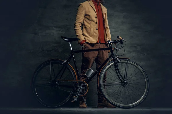 Single speed hipster's bicycle — Stock Photo, Image
