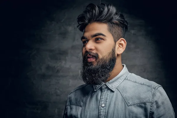 Stylish bearded Indian man