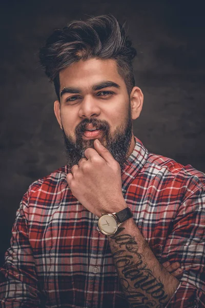 有吸引力胡子的印度人 — 图库照片