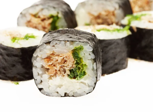 Różne rodzaje sushi — Zdjęcie stockowe