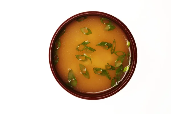 Азиатский суп в миске — стоковое фото