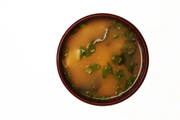 Азиатский суп в миске — стоковое фото