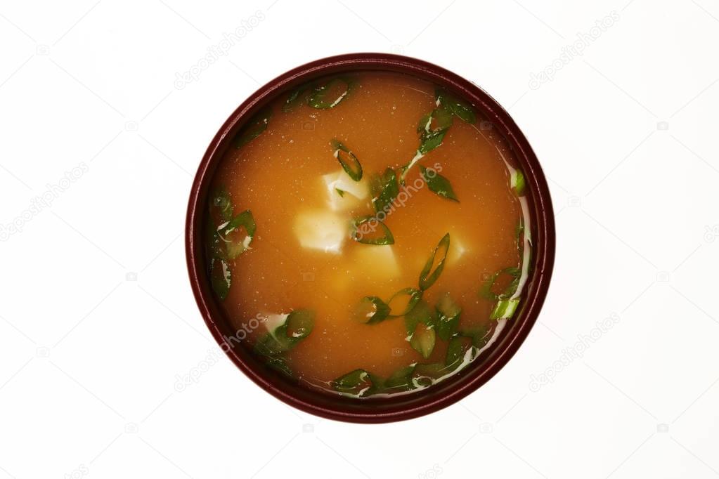 Asian soup in a bowl