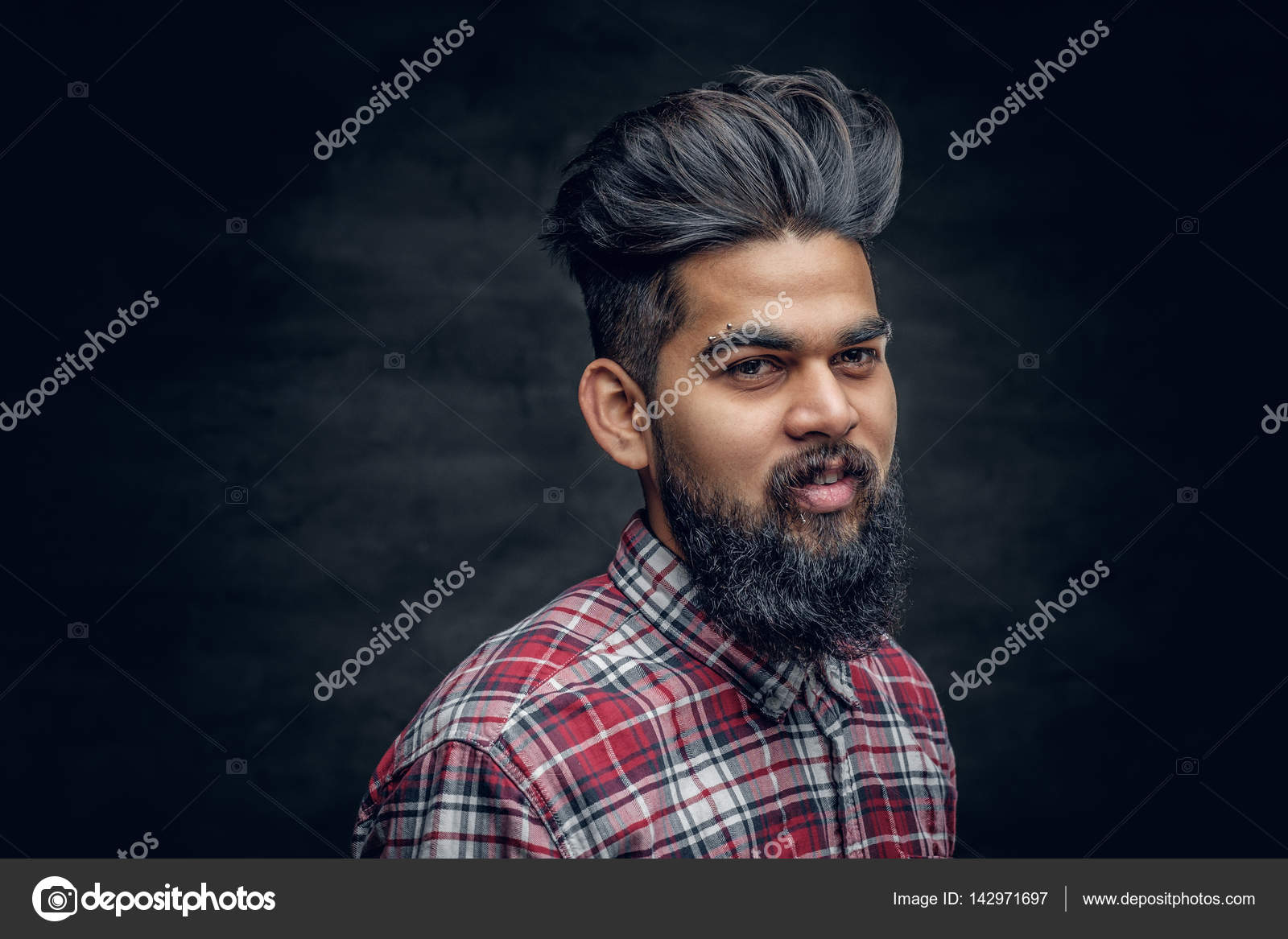 A handsome bearded Indian male Stock Photo by ©fxquadro 142971697