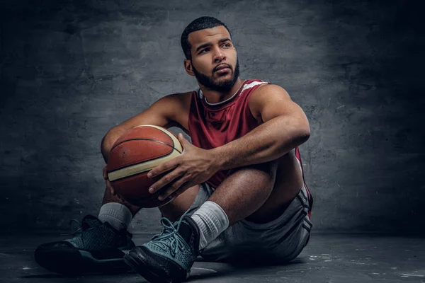 Svart basketspelare — Stockfoto