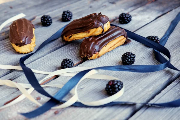 Deliciosas tortas de chocolate — Foto de Stock