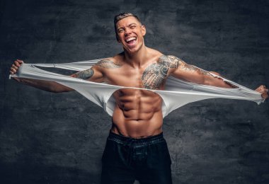 Atletik kopyalama t gömlek uzun kol