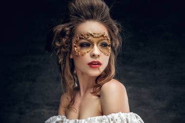 Erkek Carnaval altın maskesi