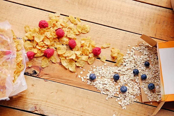 Goldene Cornflakes — Stockfoto