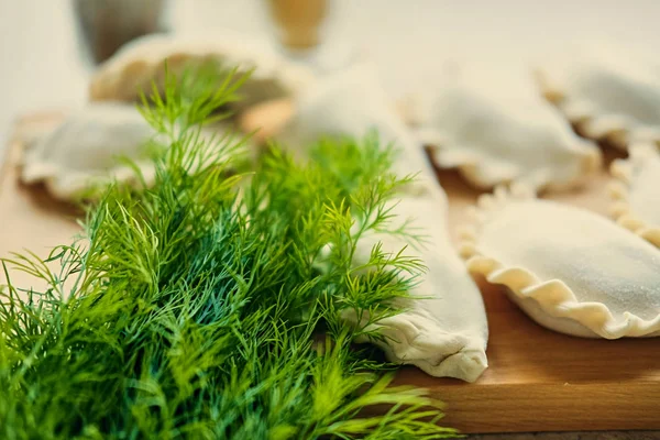 Hacer albóndigas rusas — Foto de Stock