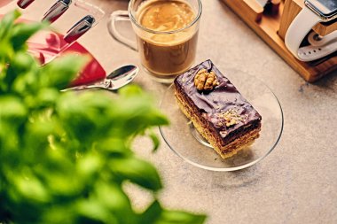 Lezzetli pasta ve kahve