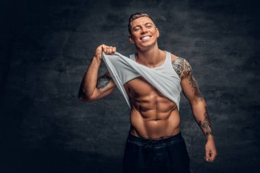 Atletik kopyalama t gömlek uzun kol