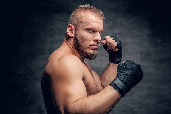 Brutala skäggiga fighter — Stockfoto