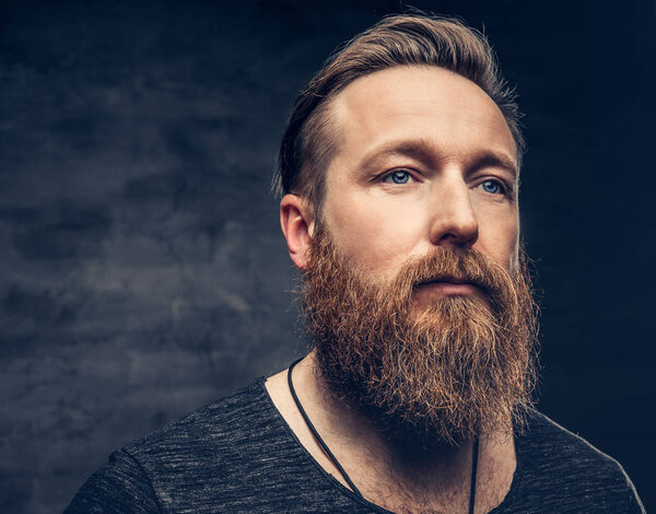 Портрет рыжего бородатого мужчины
