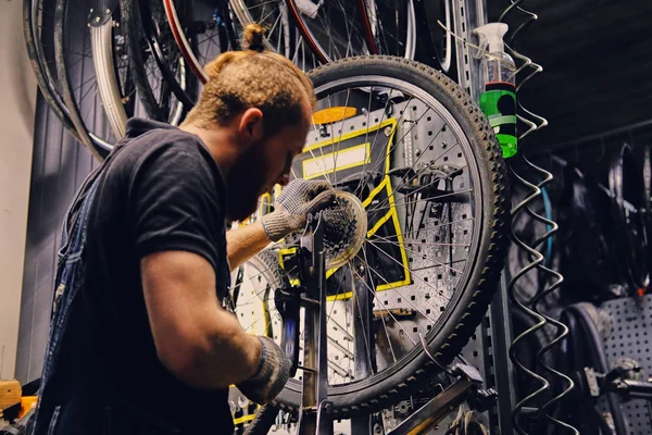 Mecánica de eliminación de la bicicleta trasera cassette — Foto de Stock