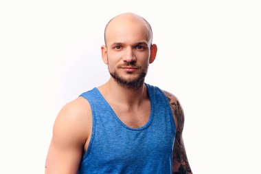Kaslı adam portresi stüdyo 
