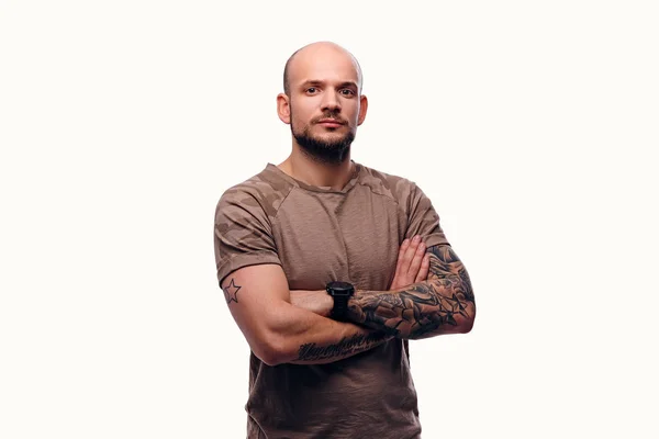 Studio portrait of muscular man — Stock Photo, Image