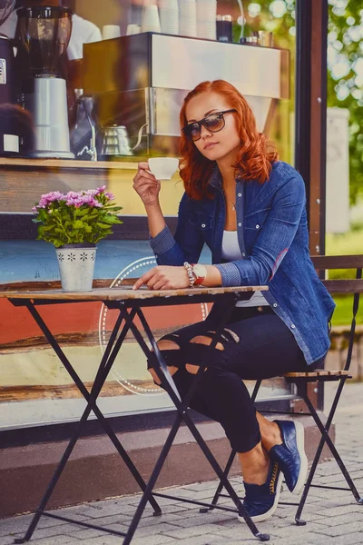 Portrait of redhead female — Stock Photo, Image