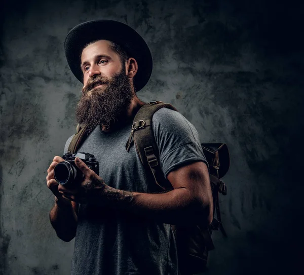 Studio portrait of photographer — Stock Photo, Image