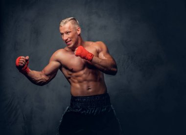 Gömleksiz tekme boksör