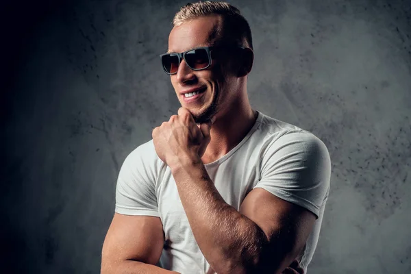 Handsome blond male posing — Stock Photo, Image