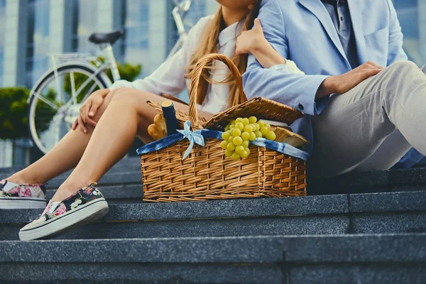 Piknik sepeti görüntü kadar kapatın 