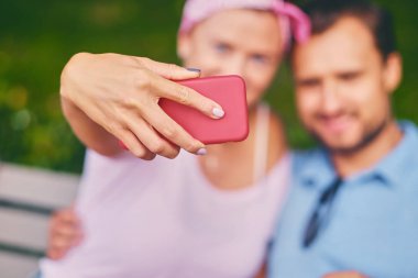 bir çift bir tarih bir Şehir Parkı 