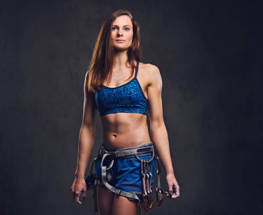 Kadın ücretsiz dağcı poz 