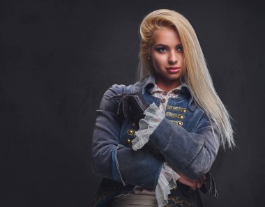 Stüdyo portre sarışın eski moda