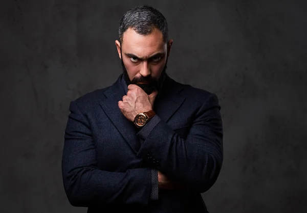 Serious male dressed in a suit — Stock Photo, Image