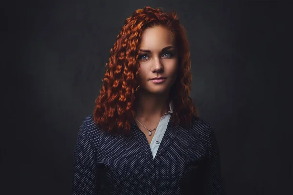 Kızıl saçlı kız Danışmanı — Stok fotoğraf