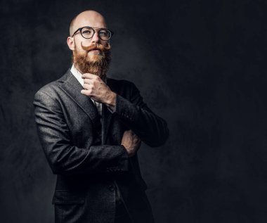 Zarif Kızıl saçlı sakallı adam 