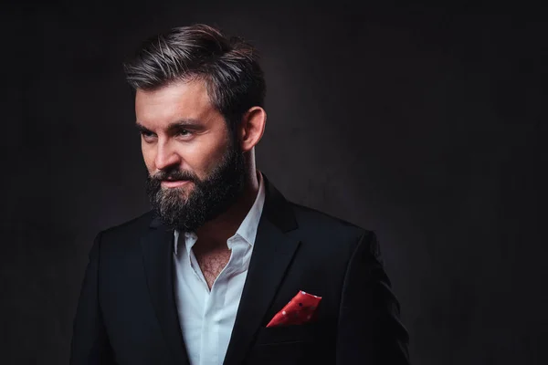 Стильний бородатий чоловік — стокове фото