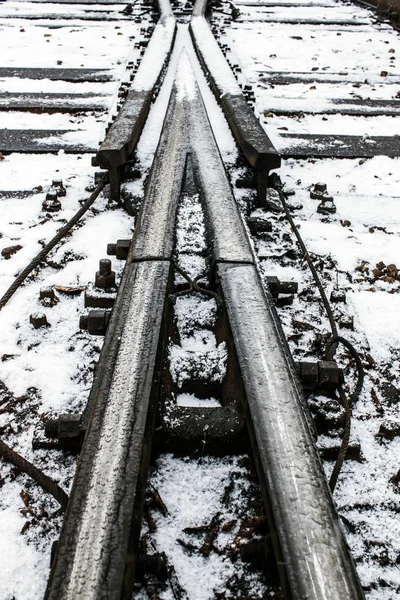 Photo industrielle des voies ferrées — Photo