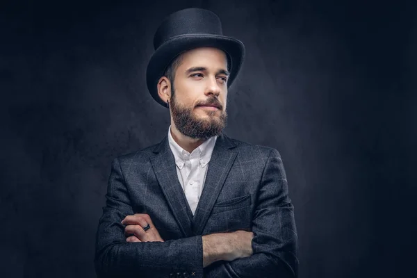 Portrait of a stylish bearded male. — Stock Photo, Image