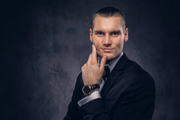 Portrait of a handsome stylish man. — Stock Photo, Image