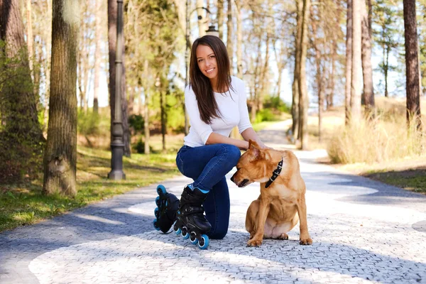 Outdoor Lifestyle Porträt Eines Schönen Mädchens Natur Genießen — Stockfoto