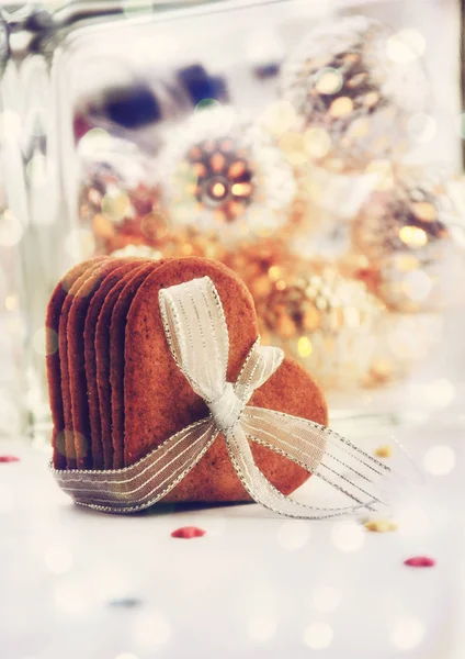 Рождественские угощения, пряничное печенье — стоковое фото