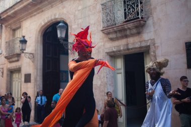 Havana, Küba - 3 Kasım 2012: Street karnaval Havana, Küba'nın başkenti