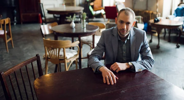 Young man portrait in the interior — Stock Photo, Image