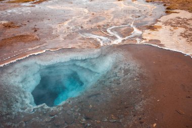 İzlanda, geysers Vadisi, yaylar sıcak jeotermal su