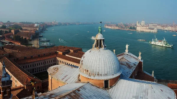Pohled z věže San Giorgio Maggiore, Benátky, Itálie — Stock fotografie