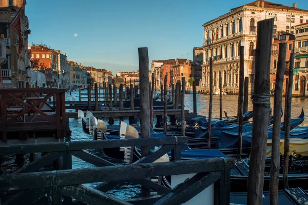 Dobré ráno, canal Grande v Benátkách — Stock fotografie