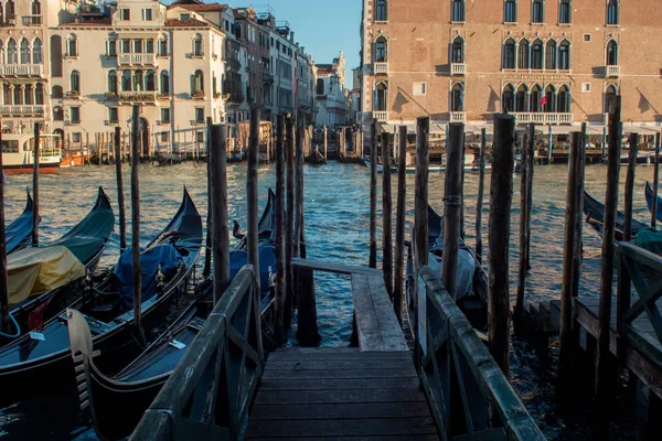 Dobré ráno, canal Grande v Benátkách — Stock fotografie