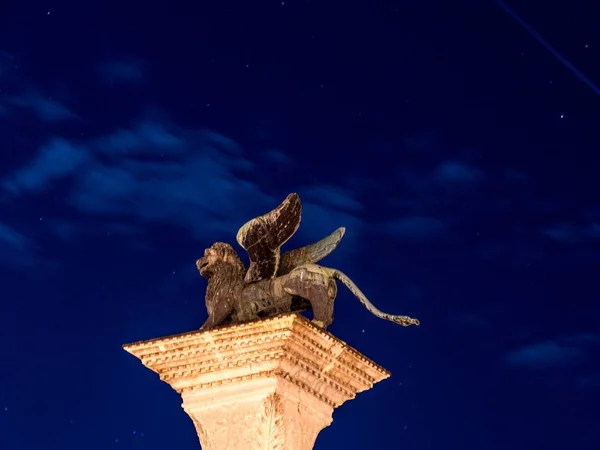 Colonna di San Marco, sotto le stelle — Foto Stock