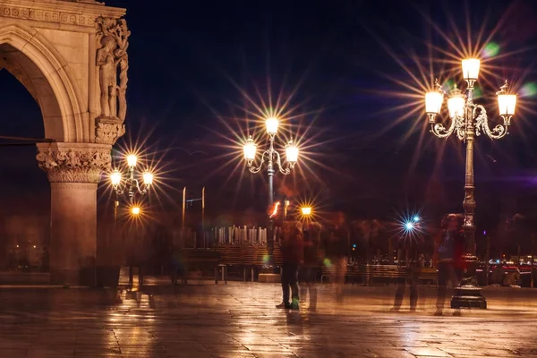 Nachtansicht des San Marco — Stockfoto