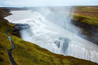 İzlanda, şelale altın yüzük Gullfoss turu