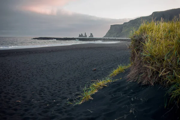 Iceland, black beaches. Beautiful landscape