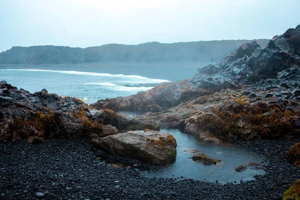 Djupalonssandur praia Snaefellsnes Islândia. Islândia, bela paisagem do Norte — Fotografia de Stock